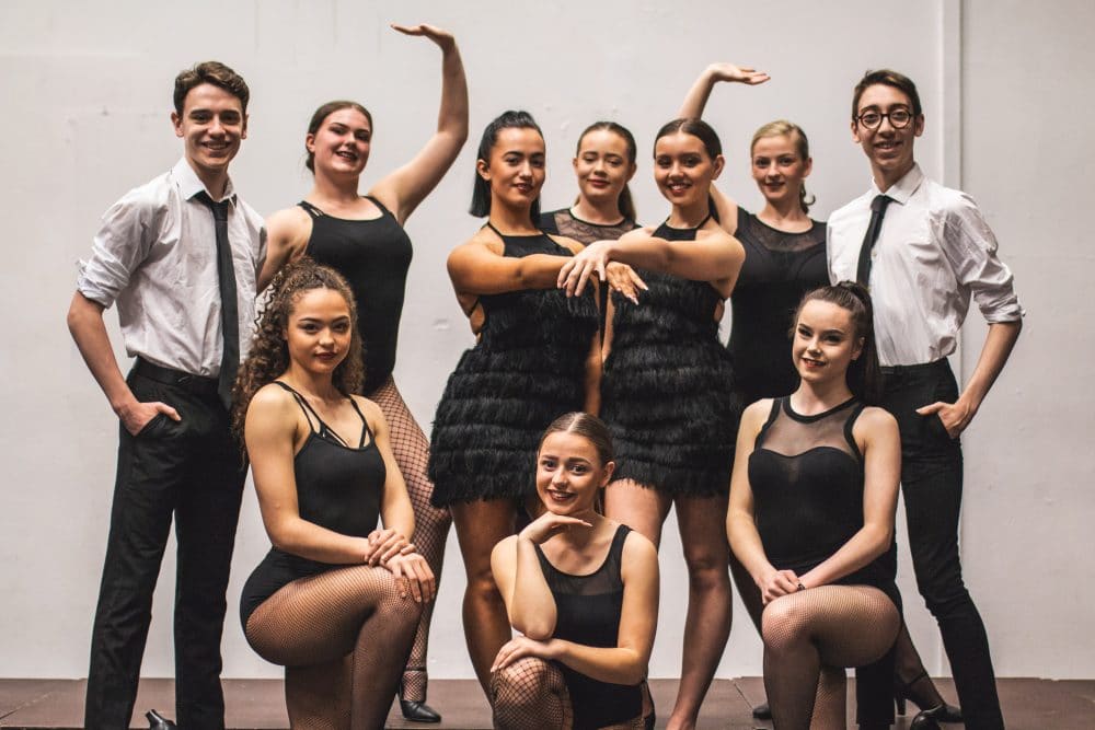 Musical students posing