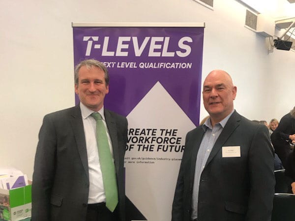 John Callaghan with Rt Hon Damian Hinds