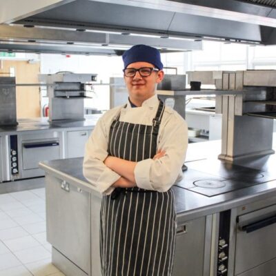 Catering student Thomas Shekells