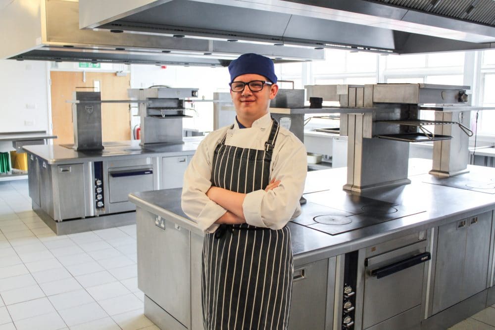 Catering student Thomas Shekells