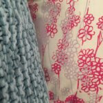 Close-up of colourful textiles.