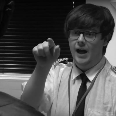 Action shot from Media student short films