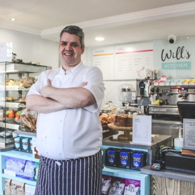 Head Chef at Will's Kitchen Marks Hands
