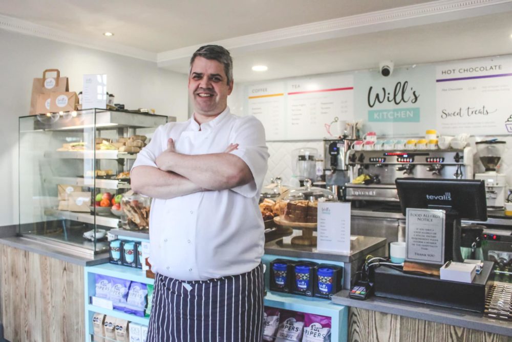 Head Chef at Will's Kitchen Marks Hands