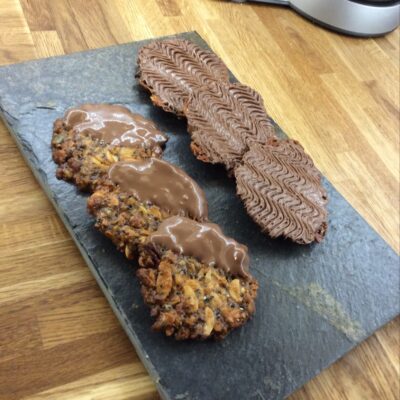 Six Chocolate Florentines