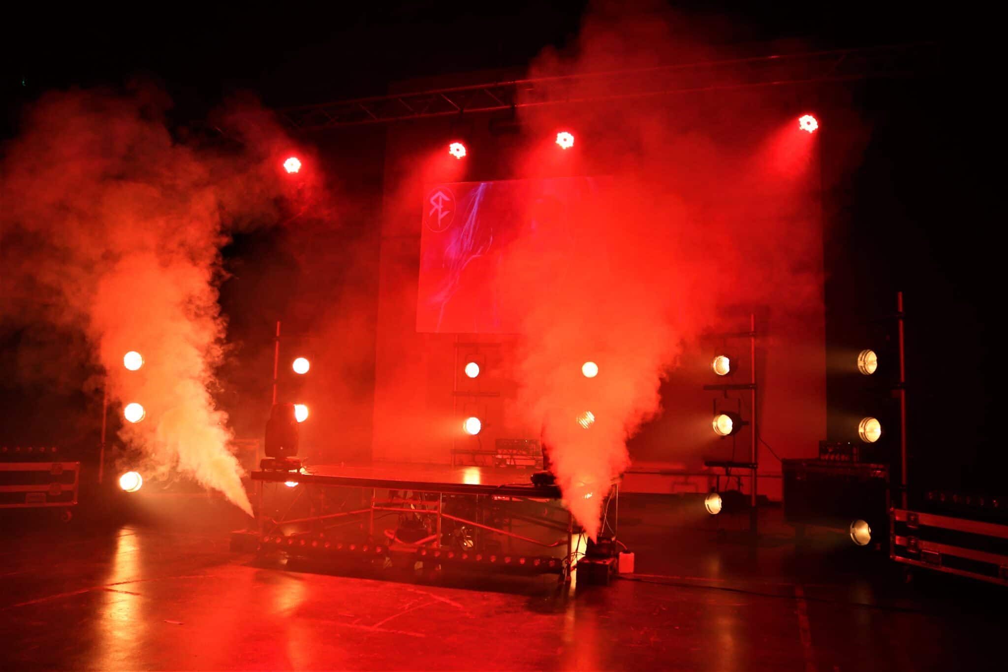 Red light show Production Arts Students