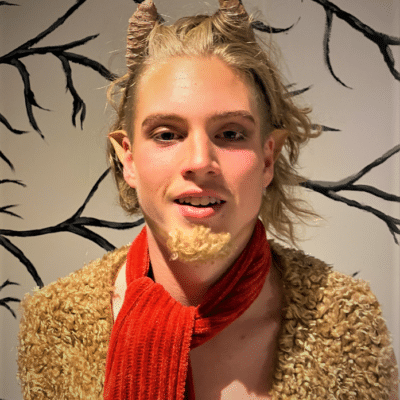 Mr Tumnus makeup at theatre
