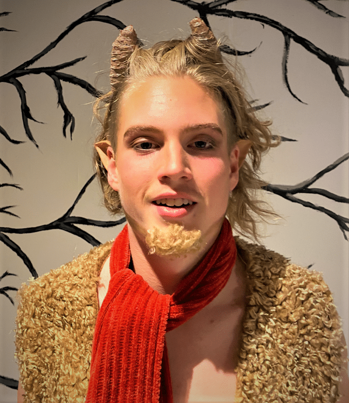Mr Tumnus makeup at theatre