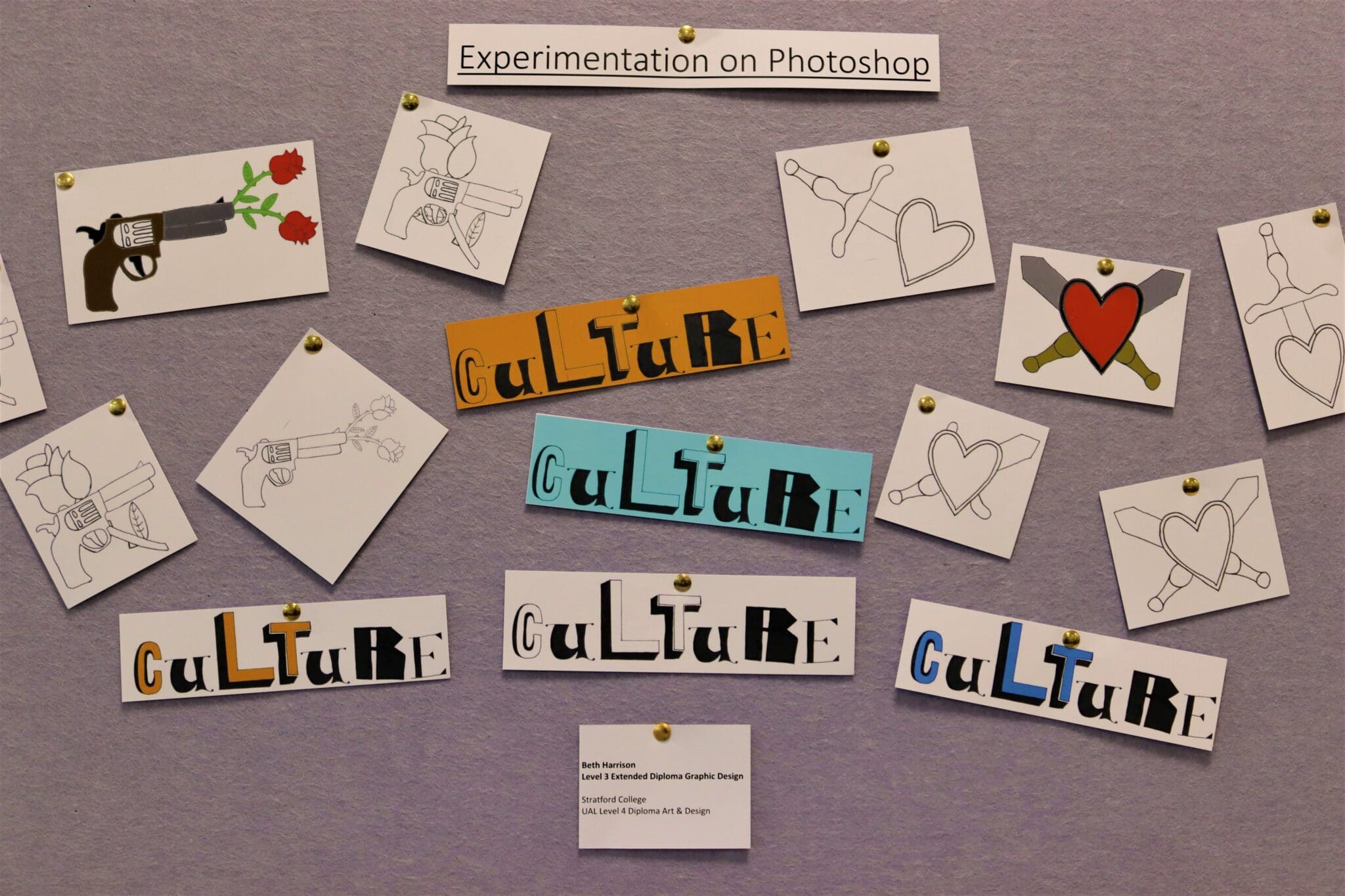 Graphic design exhibit
