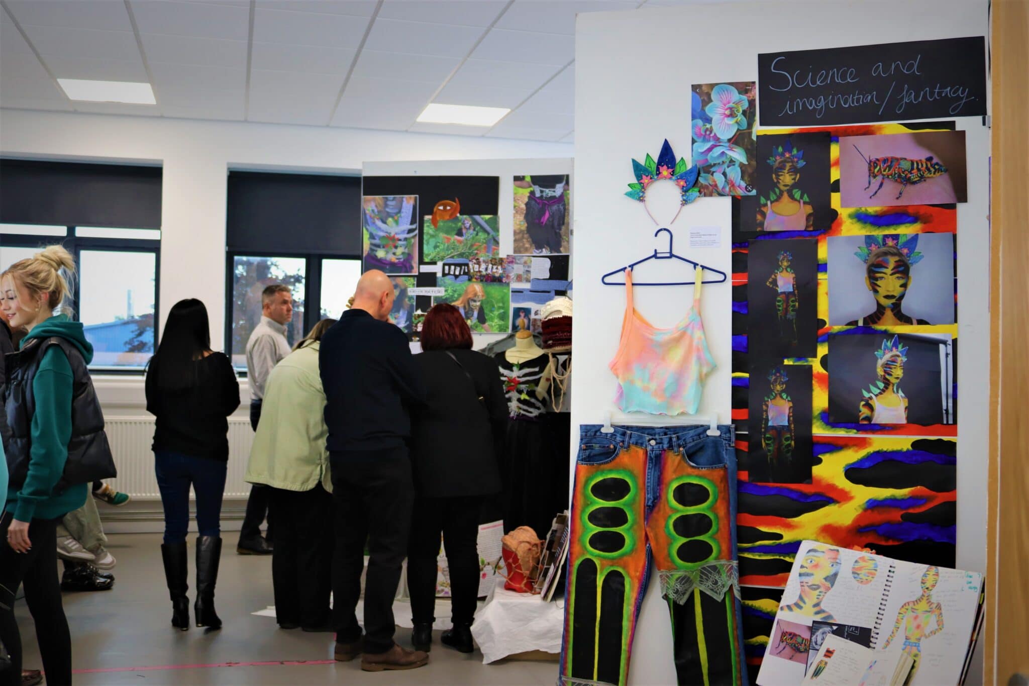 Visitors at the exhibition