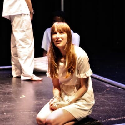 actress on floor