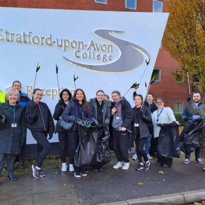 Litter pick team