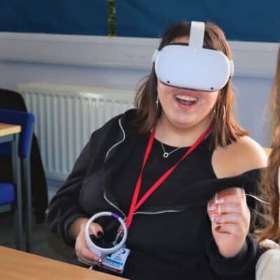 student inheadset