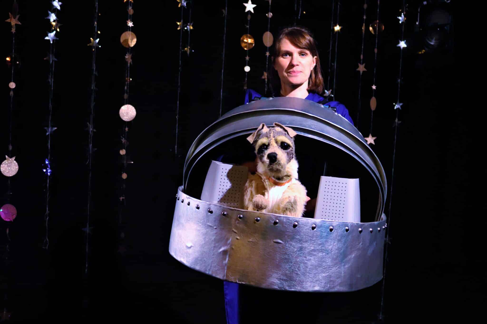 Lori Hopkins with puppet