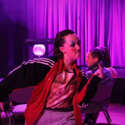 mia worth in a performance of cabaret