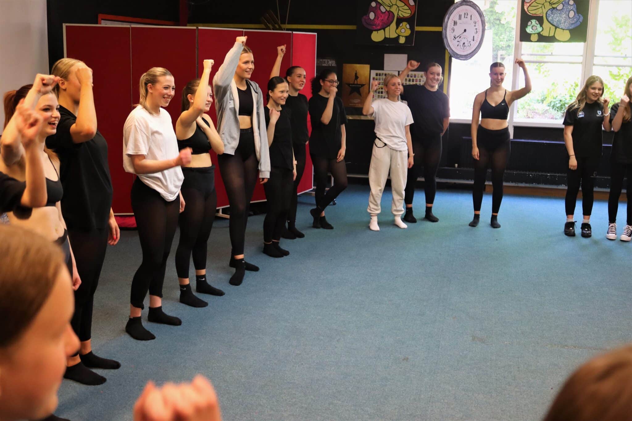 Students led a workshop