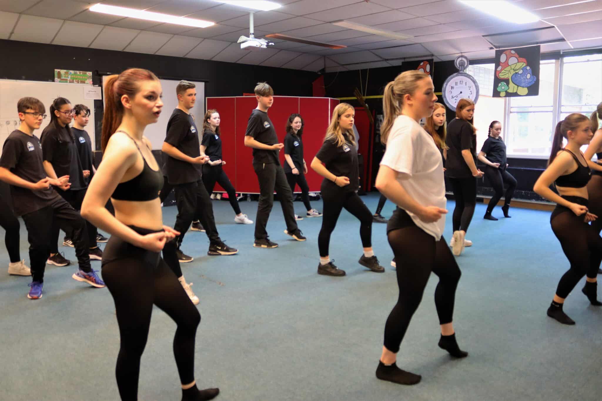 Students led a workshop