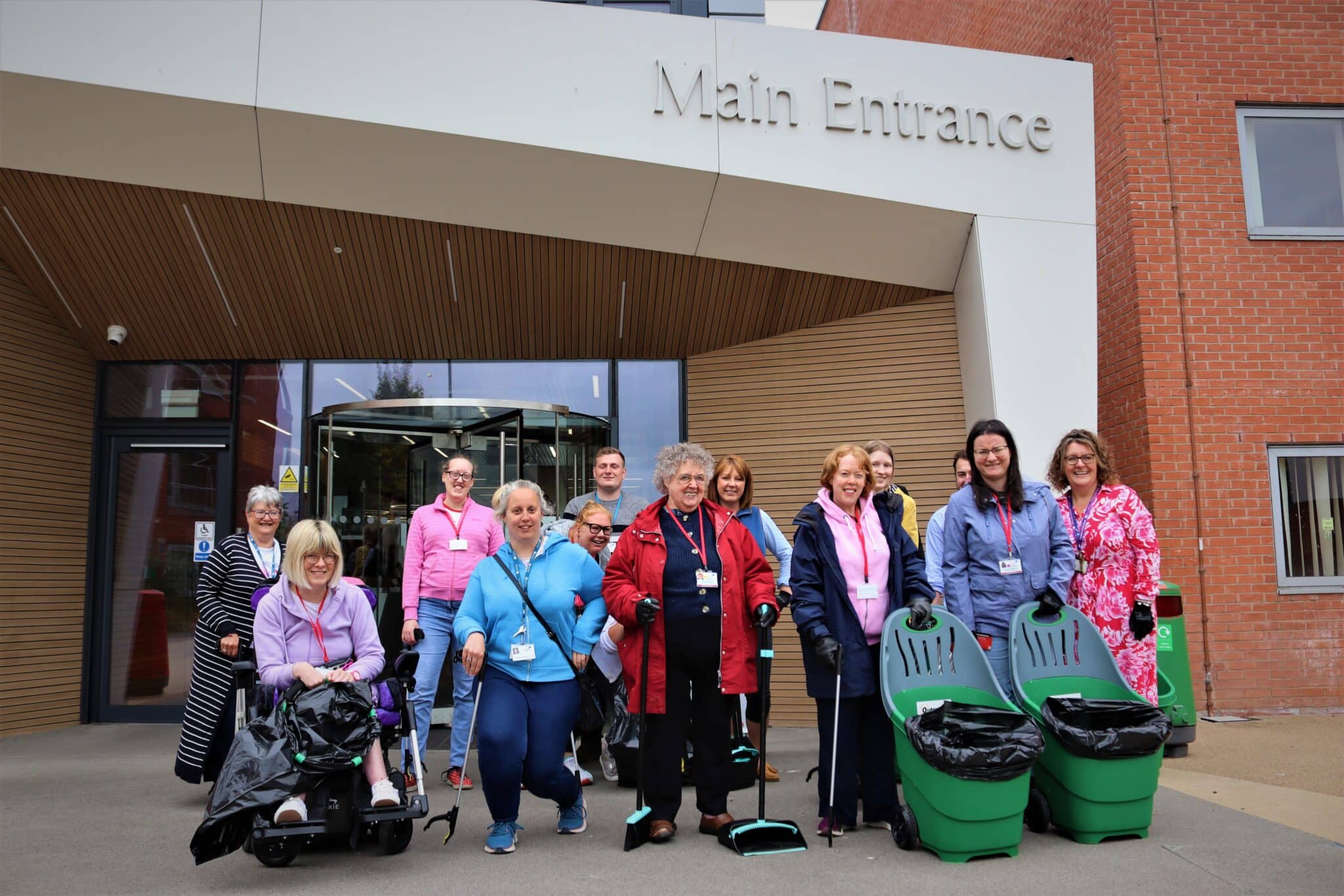 foundation learning students at their litter pick
