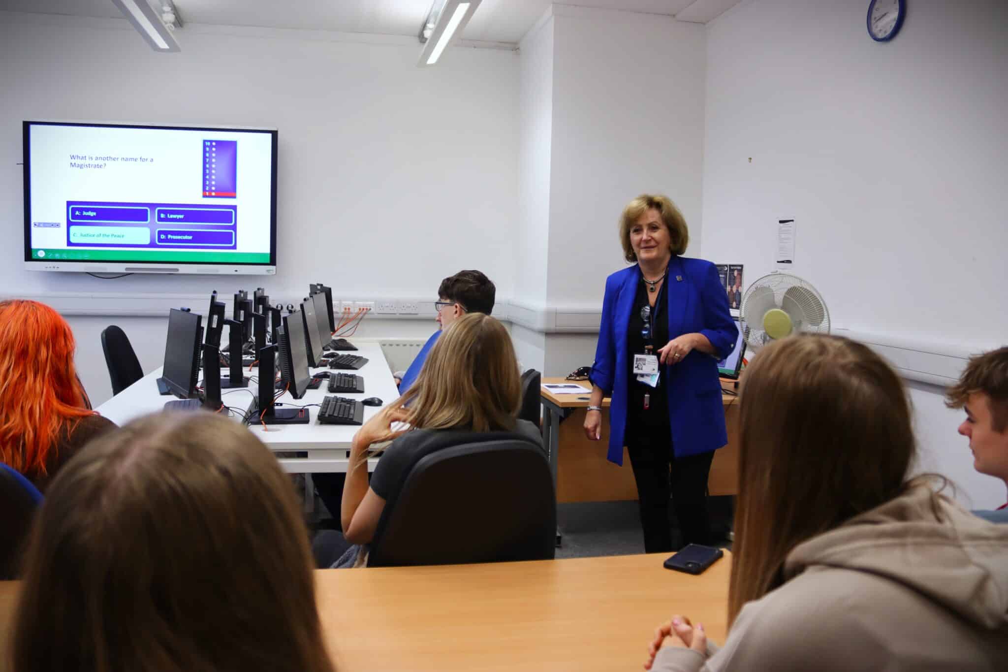 Stella Ackland JP leading a session
