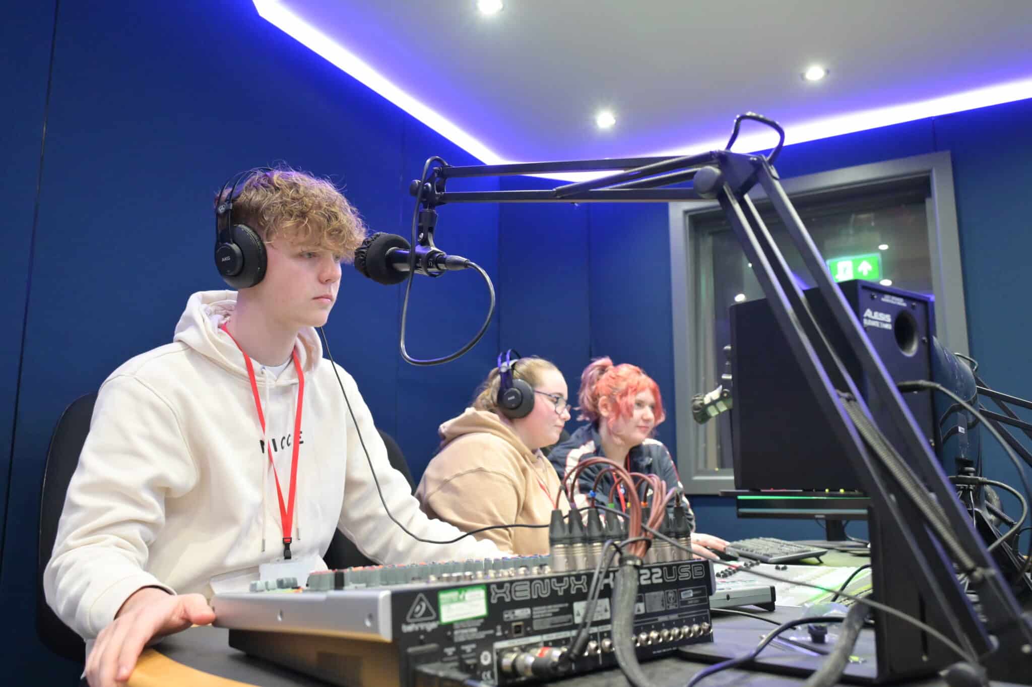 College showcases brand new campus - radio studio