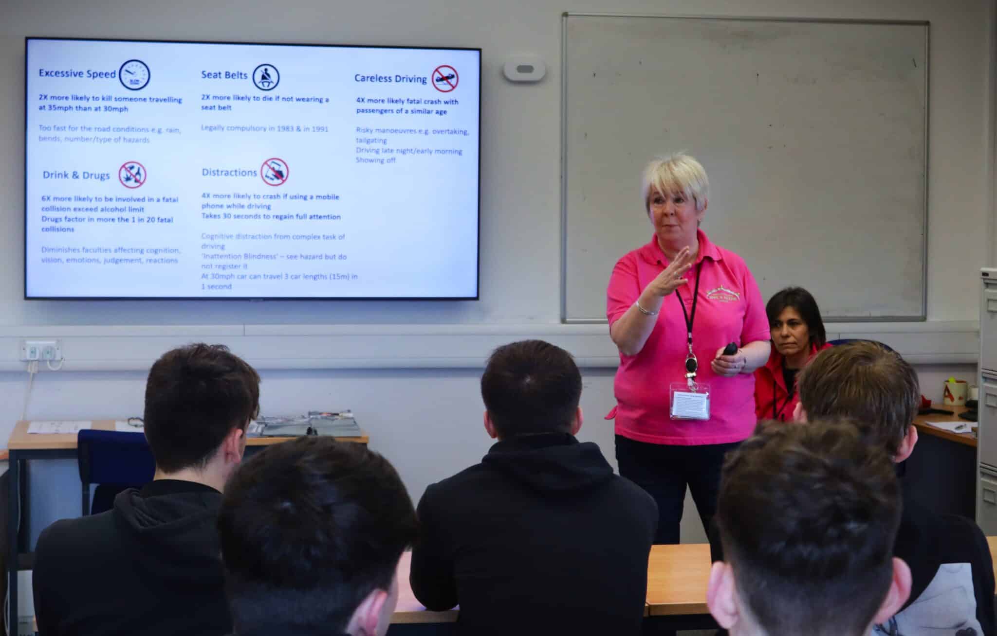 driving safety talk to students