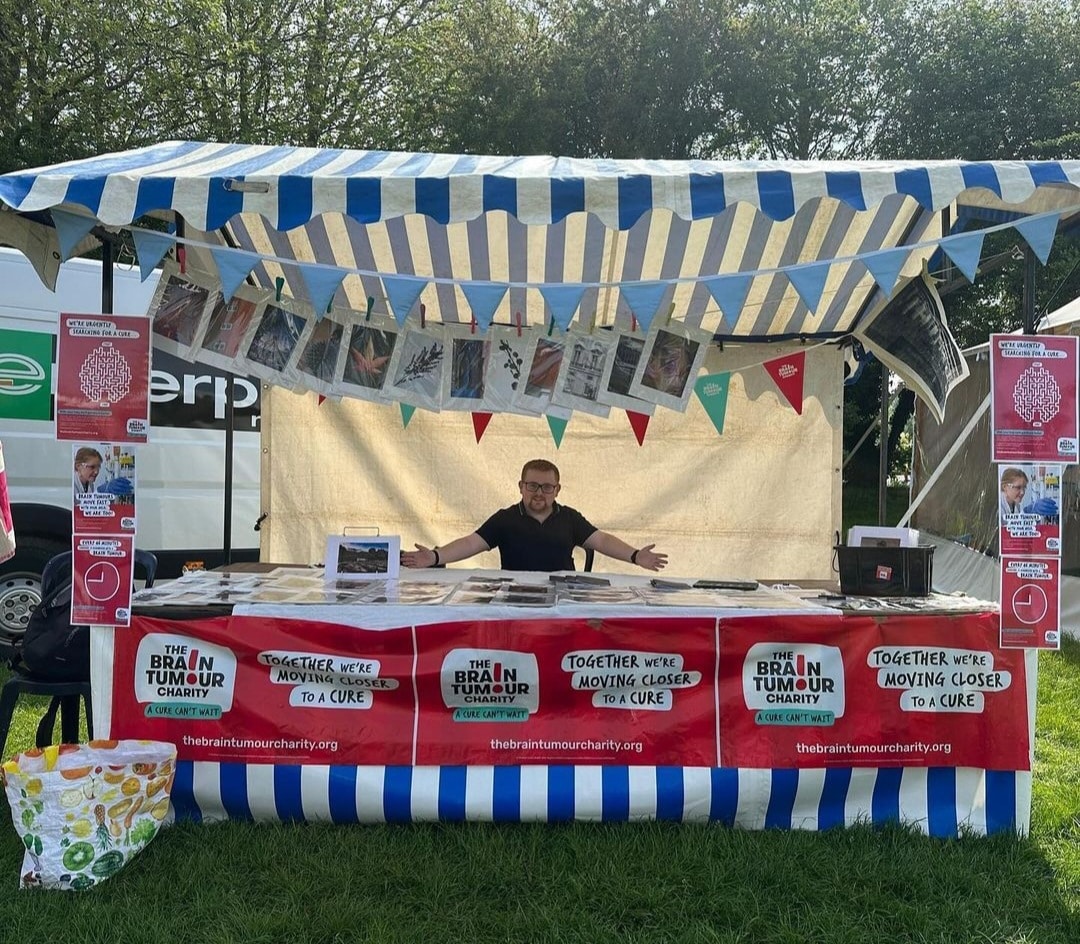 jacob running the photography stall