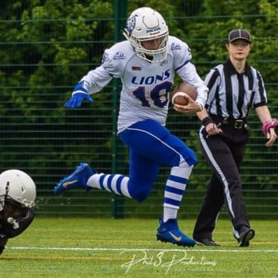 natalie playing american football