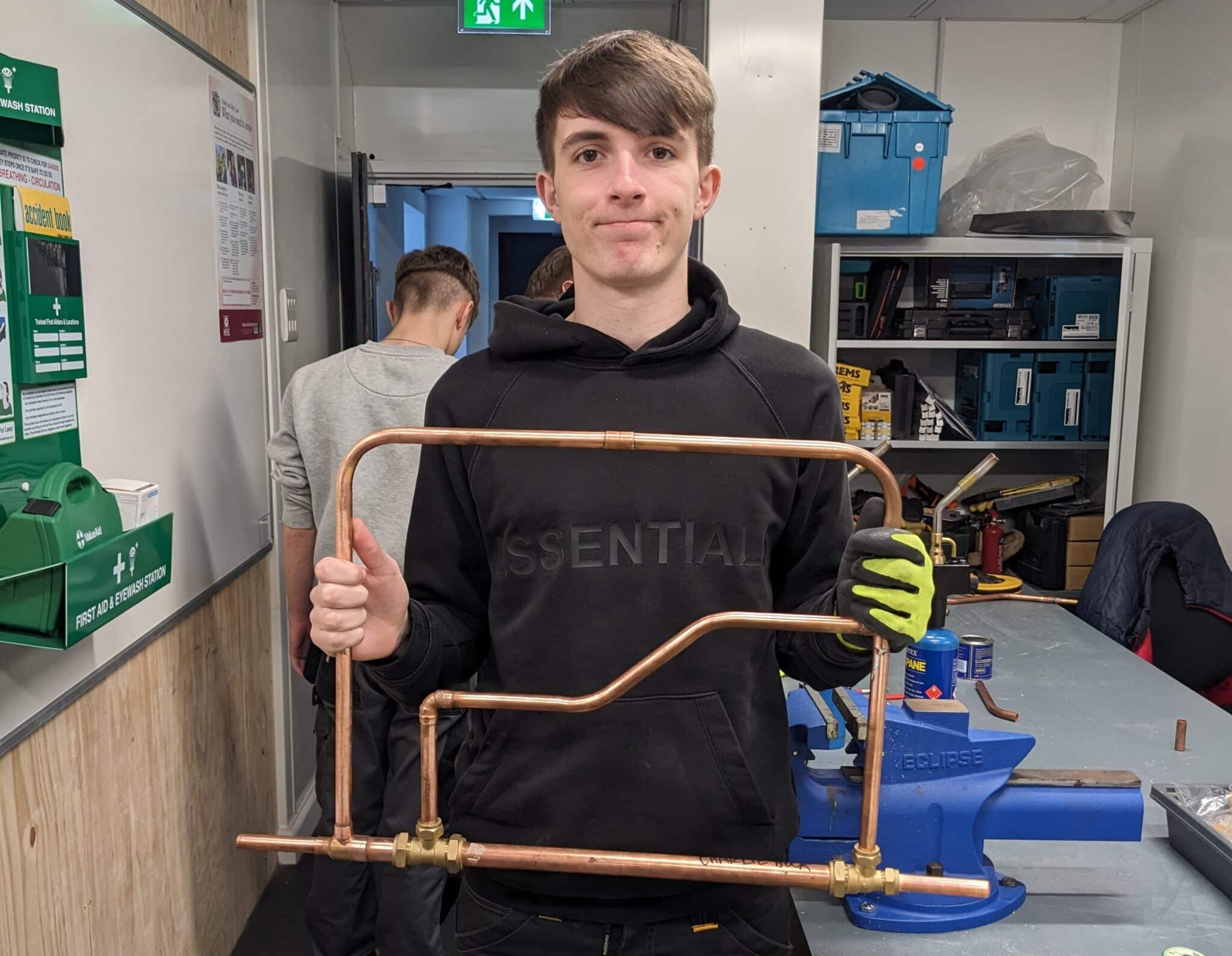 charlie with pipework