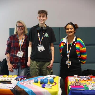 Student enrichment officer sam with warwickshire pride