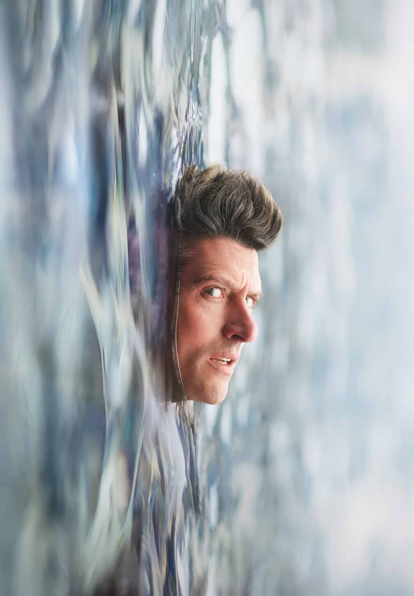Man in water