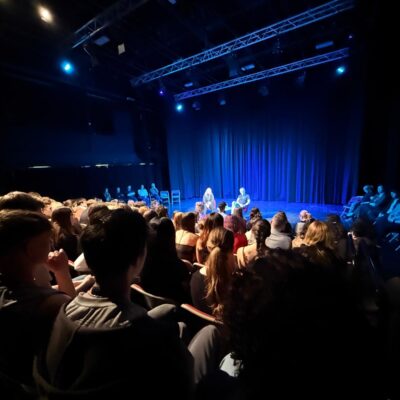 Simon Pegg returns to Stratford College