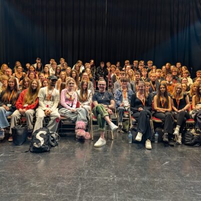 Hollywood star Simon Pegg returns to College to inspire next generation