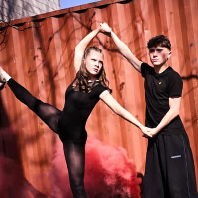 Performance and photographer students collab for shoot