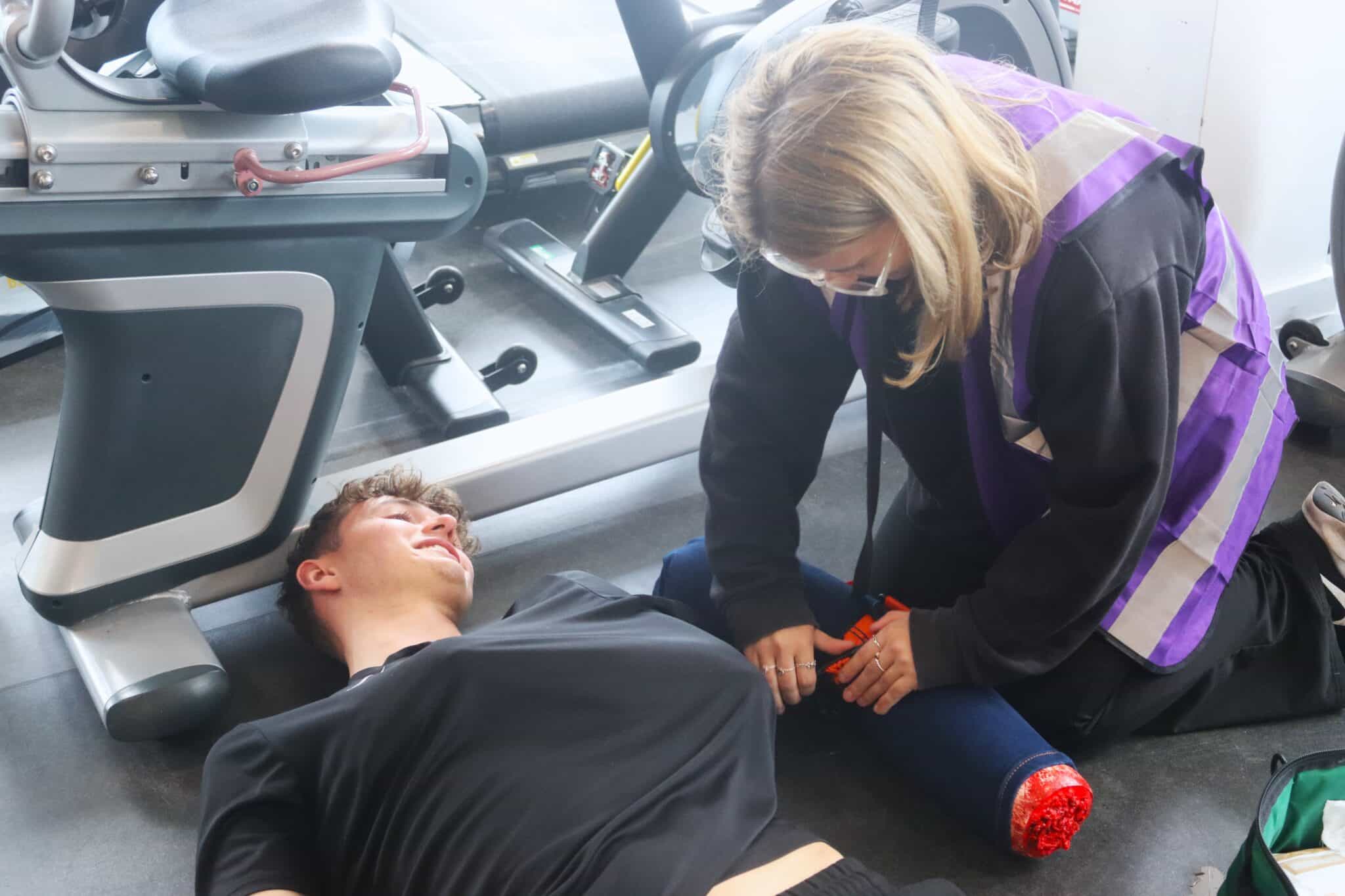 UPS students take part in mass casualty simulation