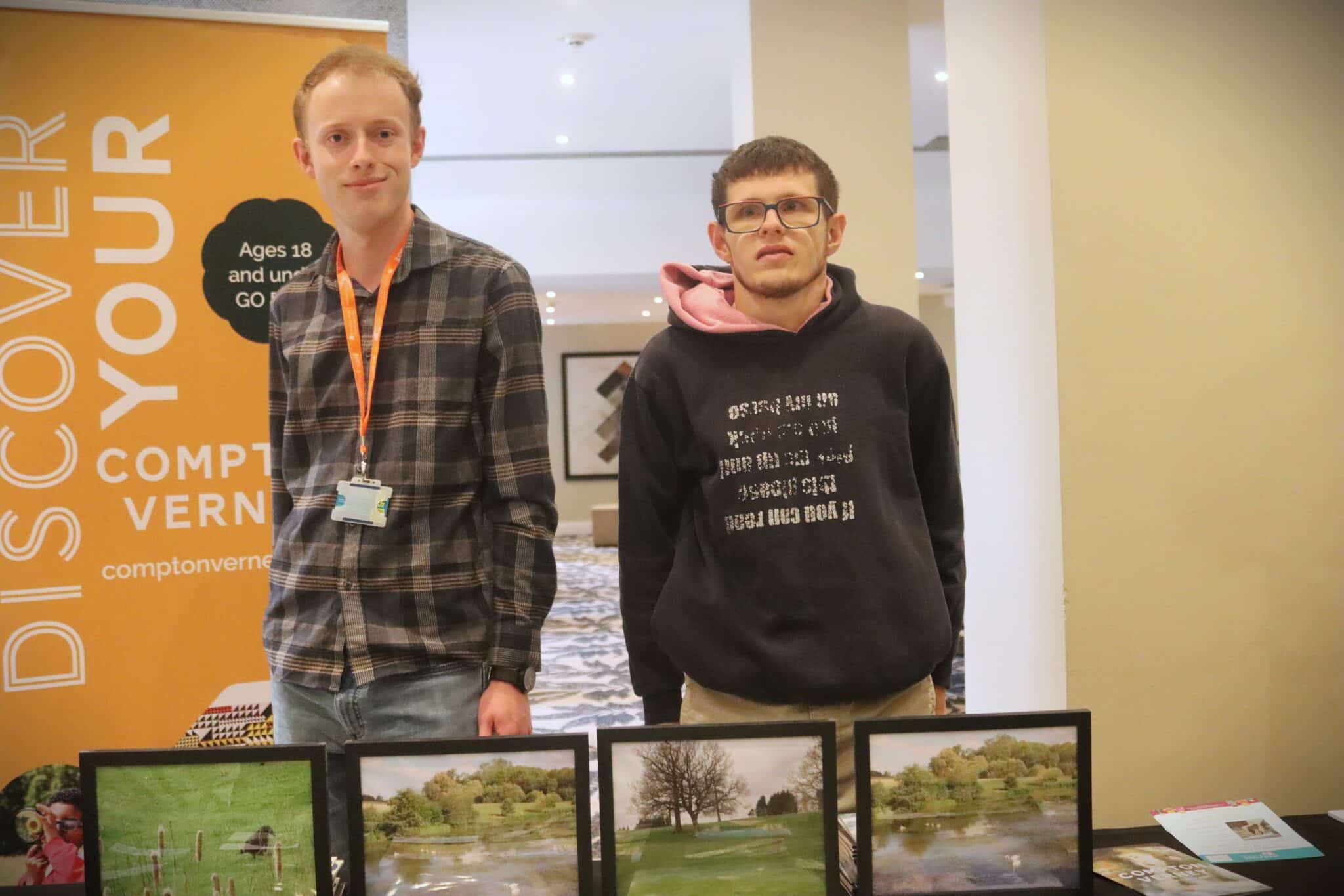 James and Alex sold photos they had taken around the grounds of Compton Verney to raise money for the charity